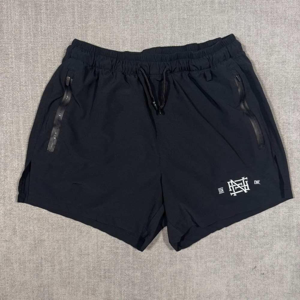 Flag Nor Fail Apex Shorts XL Black Athletic Gym Lined Rob Bailey Dana Linn